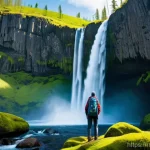 Home 22 폭포 트레킹 코스 - "A powerful Russian waterfall in early spring, majestically cascading with rushing meltwaters. The w...